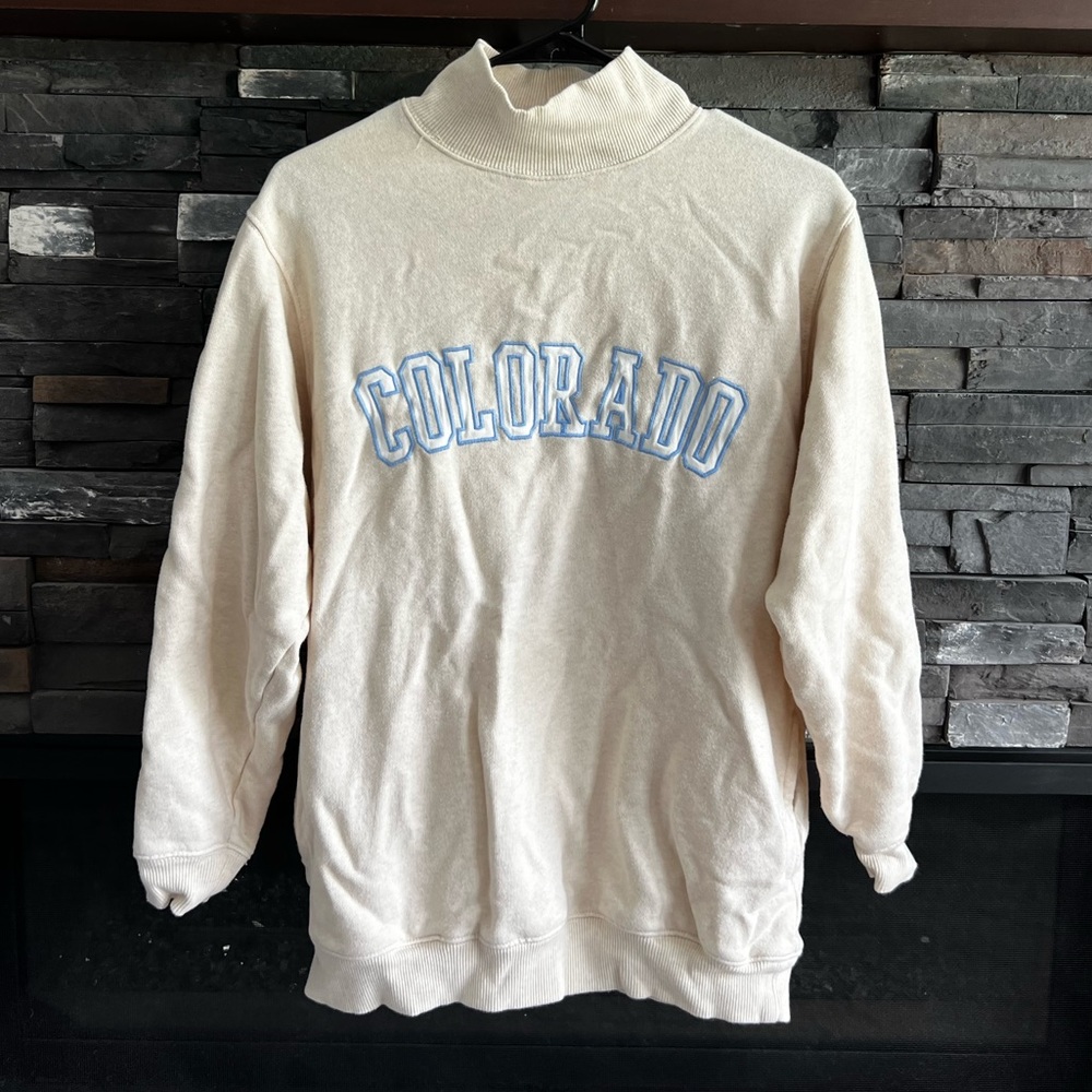 Aerie Mock Turtleneck Colorado Sweatshirt - XS